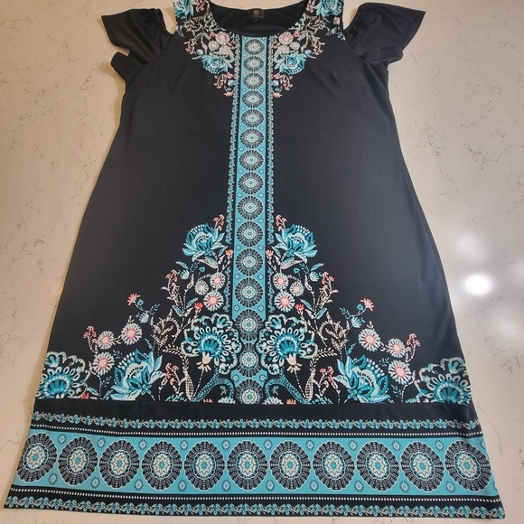 JM Collection summer career wear cold shoulder dress size XXL - Picture 10 of 13